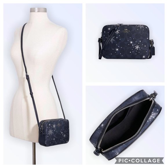 Nwt Coach Mini Camera Bag Canvas 